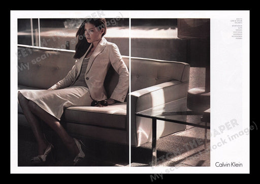 Calvin Klein Clothing 2000s Print Advertisement (2 pages) 2007 Legs Fetch the Paper!