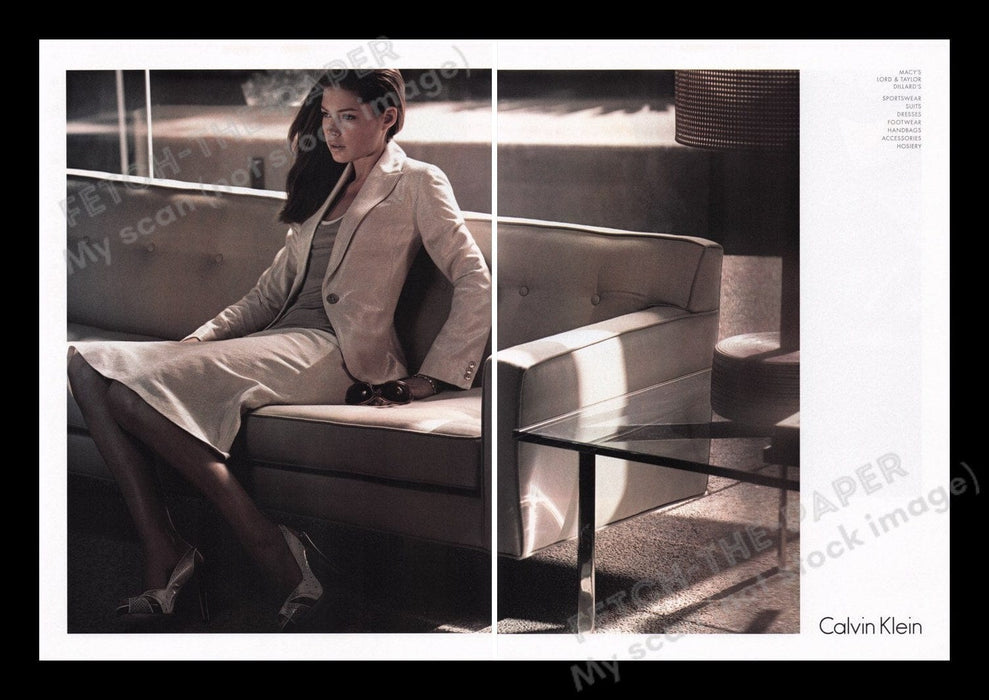 Calvin Klein Clothing 2000s Print Advertisement (2 pages) 2007 Legs Fetch the Paper!