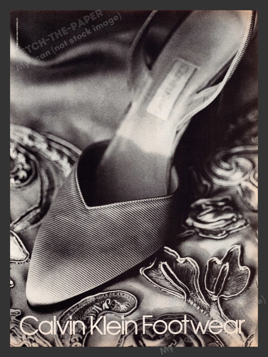 1988 Calvin Klein Footwear Women's Shoes Print Advertisement Ad