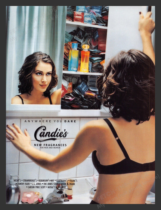 2000 Candie's Fragrance Alyssa Milano Bra Actress Print Advertisement Ad.