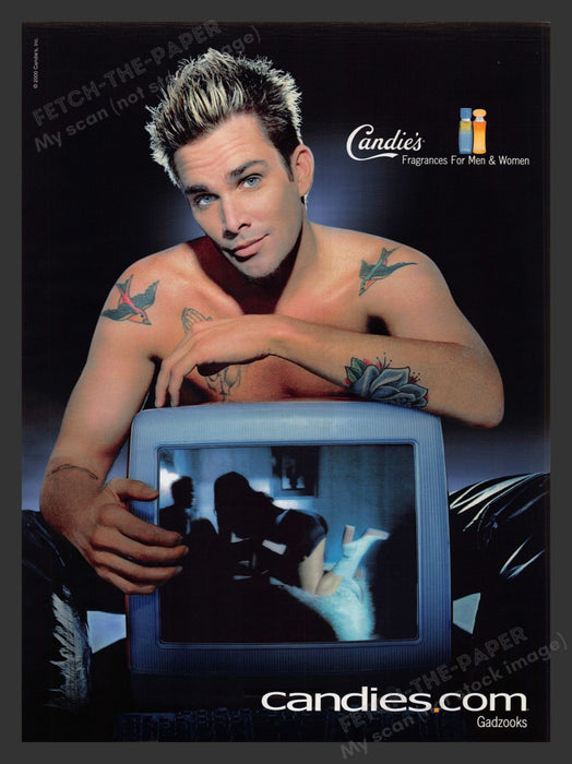 2000 Candies Fragrance Mark McGrath Music Actor Print Advertisement Ad.