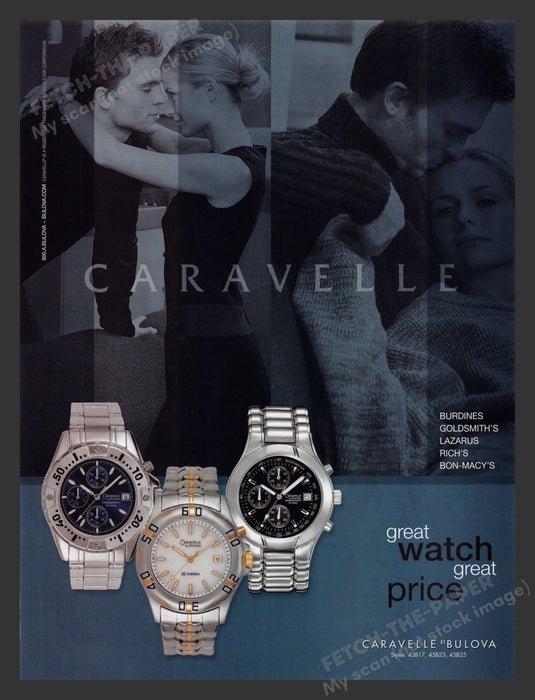 2003 Caravelle by Bulova Watches Print Advertisement Ad
