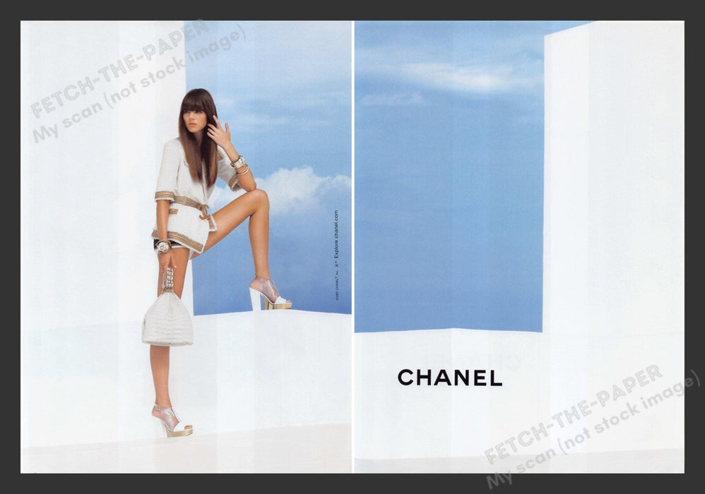 Chanel 2000s Print Advertisement (2 pages) Legs Long Model Fashion Fetch the Paper!