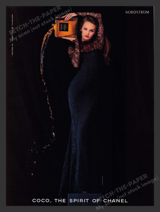 Chanel Coco Parfum Perfume 1990s Print Advertisement Ad 1992 Fetch the Paper!