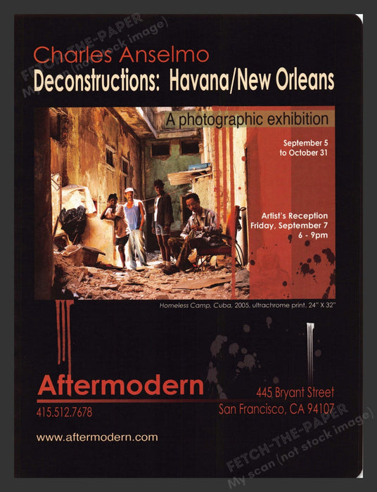 2007 Charles Anselimo Art Gallery Show Aftermodern San Fran Print Advertisement.