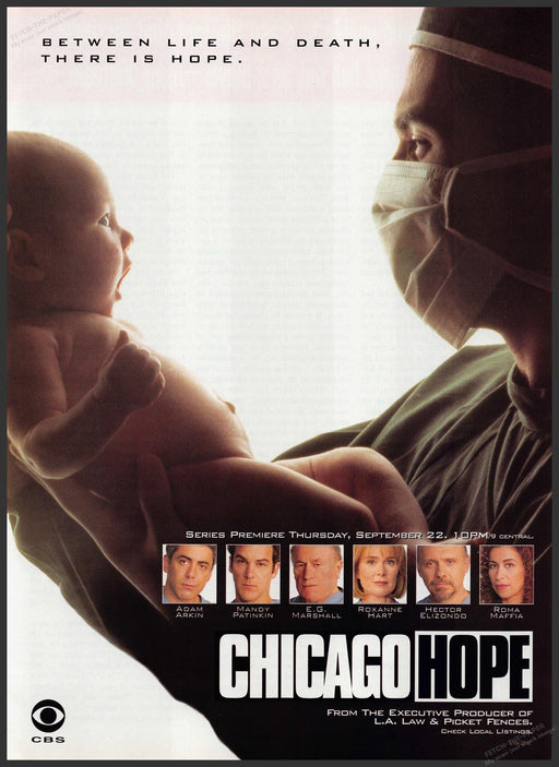 Chicago Hope T.V. Show Release 1990s Print Advertisement 1994 Fetch the Paper!