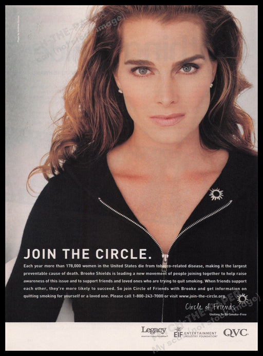 Circle Of Friends Brooke Shields 2000s Print Advertisement Ad 2003 Fetch the Paper!