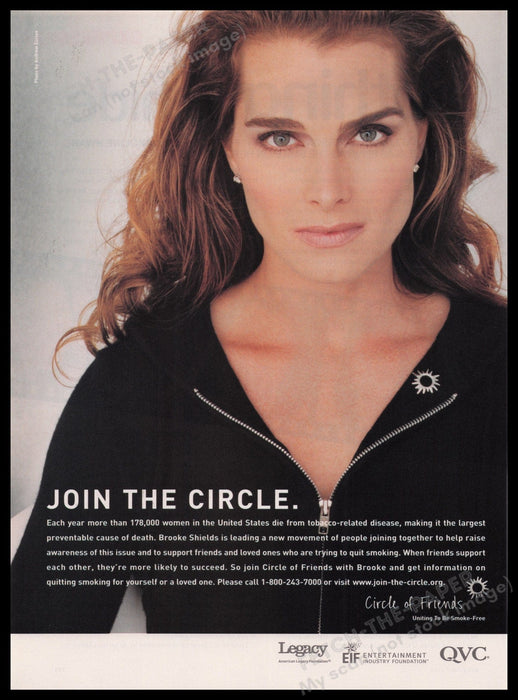 Circle Of Friends Brooke Shields 2000s Print Advertisement Ad 2003 Fetch the Paper!