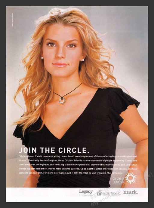 2003 Circle of Friends Trying to Quit Smoking Print Advertisement Ad