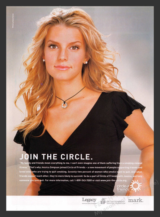 2003 Circle of Friends Trying to Quit Smoking Print Advertisement Ad