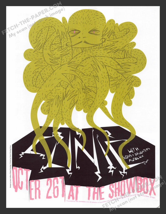 2005 Clinic with Sons & Daughters, Autolux at the Showbox Concert Promo Print Ad.