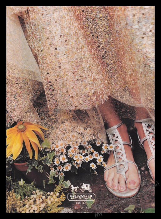 Coach 2000s Print Advertisement Ad 2009 Shoes Feet Bohemian Sweet Fetch the Paper!