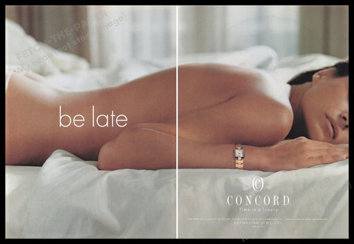 Concord Watch 2000s Print Advertisement (2 pages) 2000 Massage Luxury Fetch the Paper!