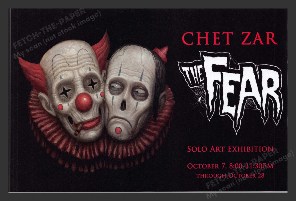 2017 Copro Art Gallery The Fear by Chet Zar Art Exhibit Print Advertisement.
