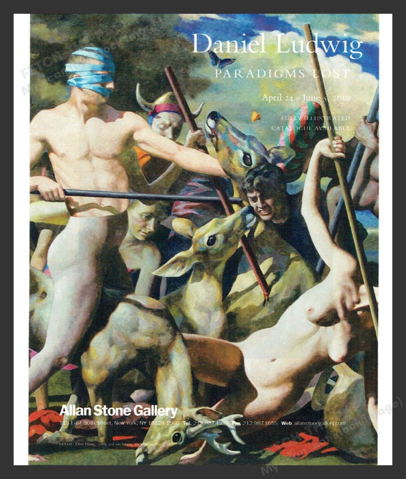 2010 Daniel Ludwig NYC Art Gallery Show Print Advertisement Ad