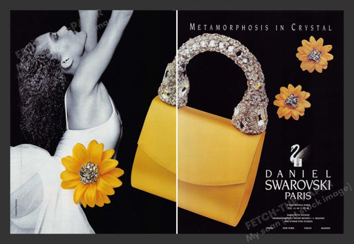 Daniel Swarovski Metamorphosis Bag 1990s Print Advertisement Ad (2 Pages) 1993 Fetch the Paper!