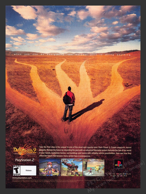 2003 Dark Cloud 2 Many Paths Video Game Print Advertisement