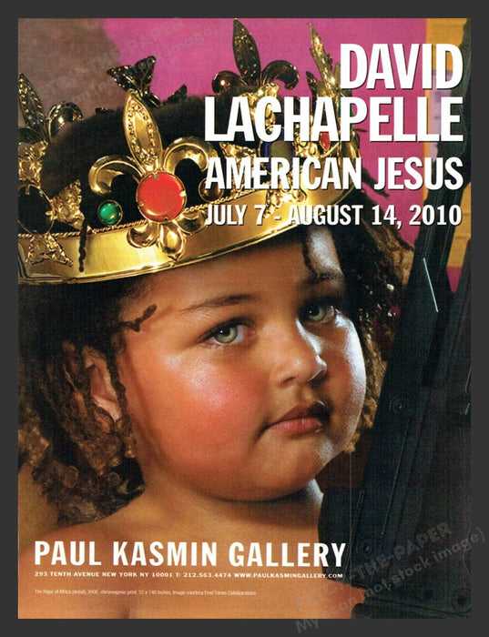 2010 David Lachapelle NYC Art Gallery Show Print Advertisement Ad