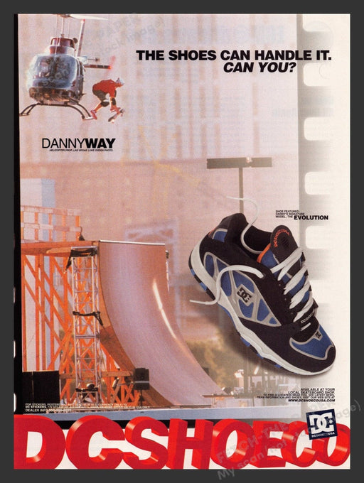 2000 DC Shoes Danny Way Helicopter Print Advertisement Ad