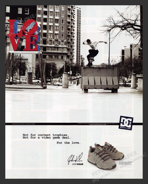 2002 DC Shoes Josh Kalis Skateboarder Print Advertisement Ad