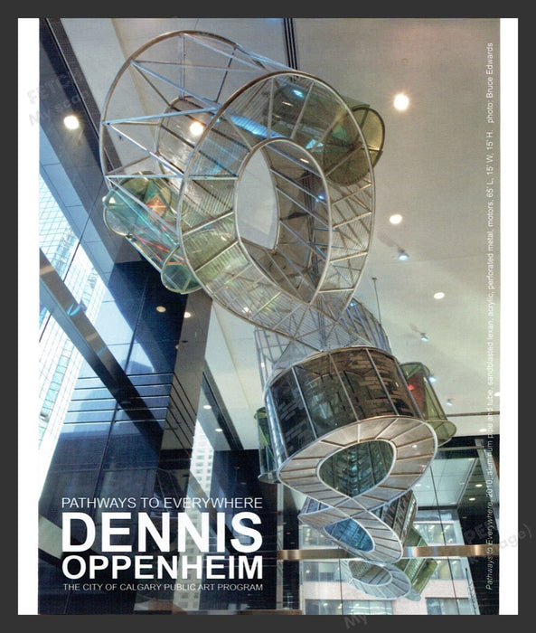 2010 Dennis Oppenheim Calgary Art Piece Print Advertisement Ad