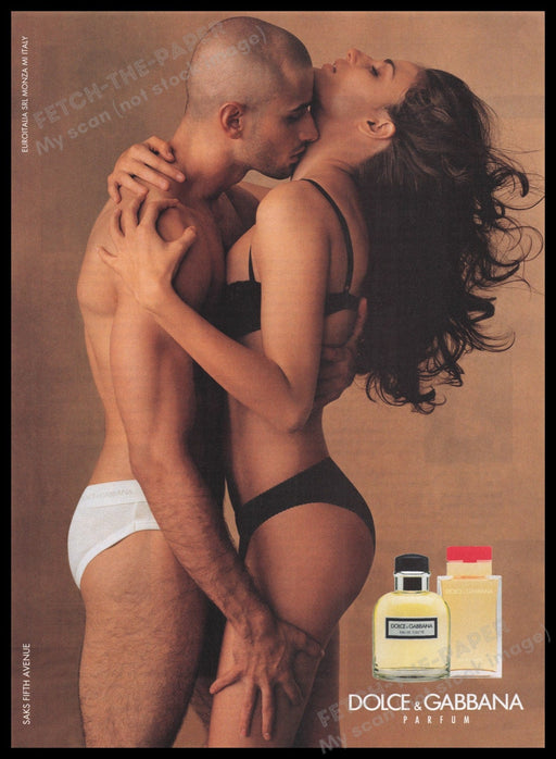 Dolce & Gabbana 2000s Print Advertisement Ad 2002 Fetch the Paper!