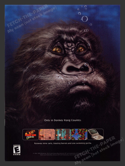 2003 Donkey Kong Country Video Game Print Advertisement
