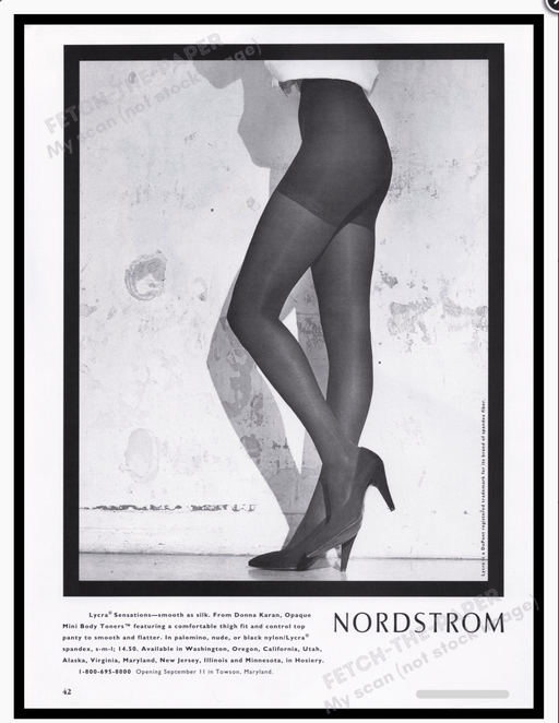 Donna Karan 1990s Print Advertisement Ad 1992 Fetch the Paper!