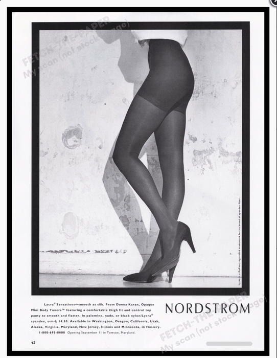 Donna Karan 1990s Print Advertisement Ad 1992 Fetch the Paper!
