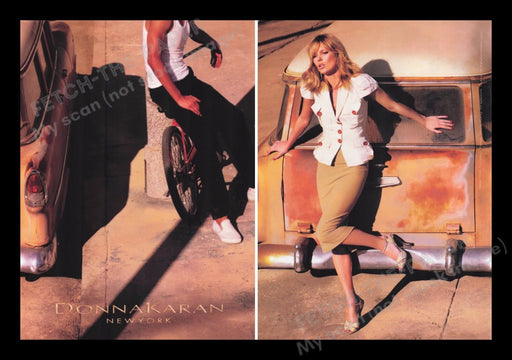Donna Karan 2000s Print Advertisement (2 pages) 2008 Legs Kate Moss Fetch the Paper!