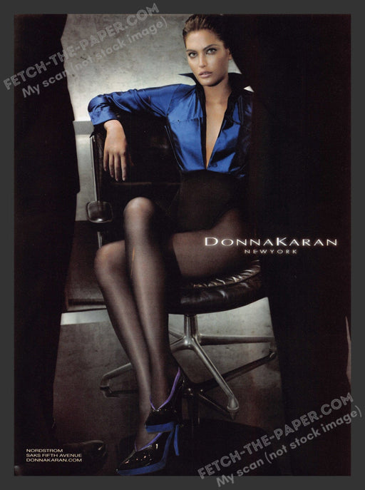 2007 Print Advertisement Donna Karan New York Clothing Sexy Girl Hosiery Ad.