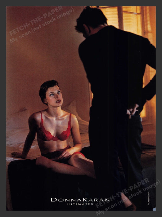 2000 Donna Karan Intimates Lingerie Bra & Panty Print Advertisement Ad