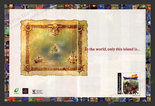 2001 Dragon Warrior VII Video Game Print Advertisement (2 Pages)