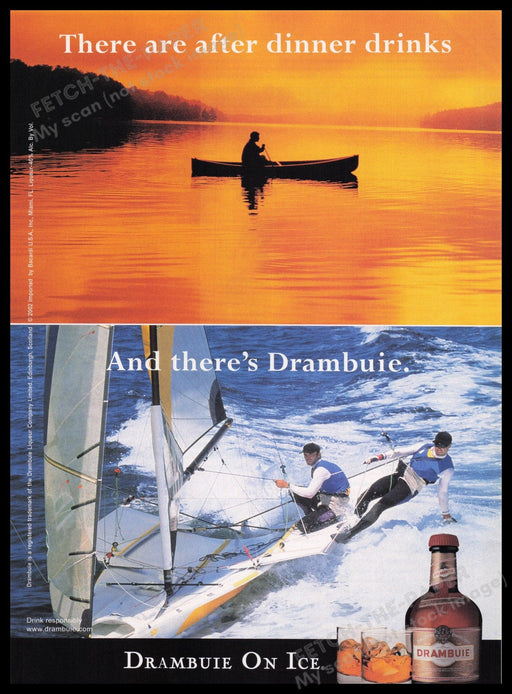 Drambuie 2000s Print Advertisement Ad 2002 Fetch the Paper!