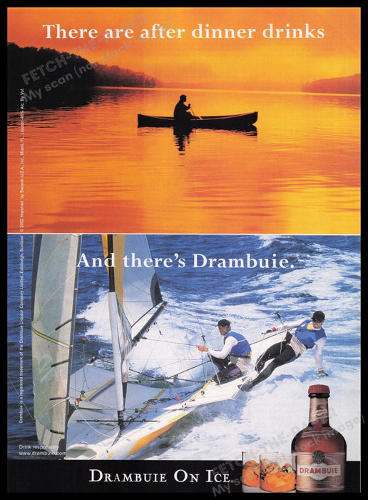 Drambuie 2000s Print Advertisement Ad 2002 Fetch the Paper!