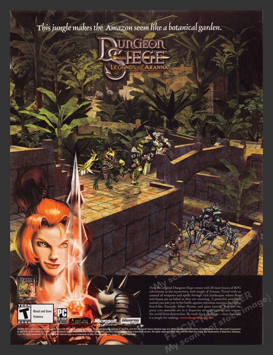 2004 Dungeon Siege: Legends of Aranna Video Game Print Advertisement