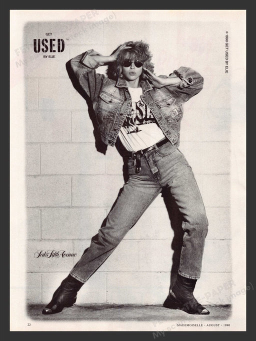 1990 Elie Get Used Clothing Print Advertisement Ad