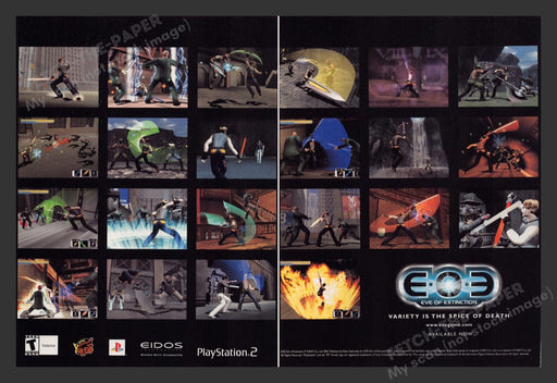 2002 EOE Eve of Extinction Video Game Print Advertisement (2 Pages)