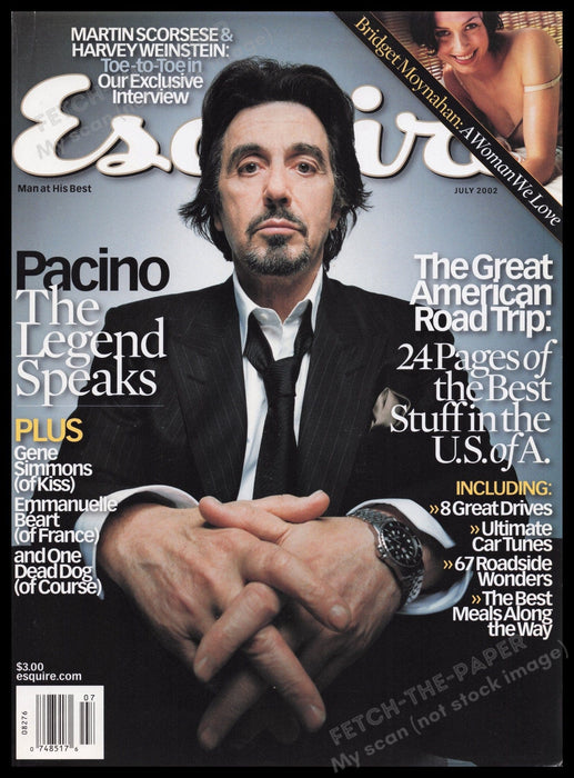Esquire (Cover Only) Al Pacino 2000s Print Advertisement Ad 2002 Fetch the Paper!