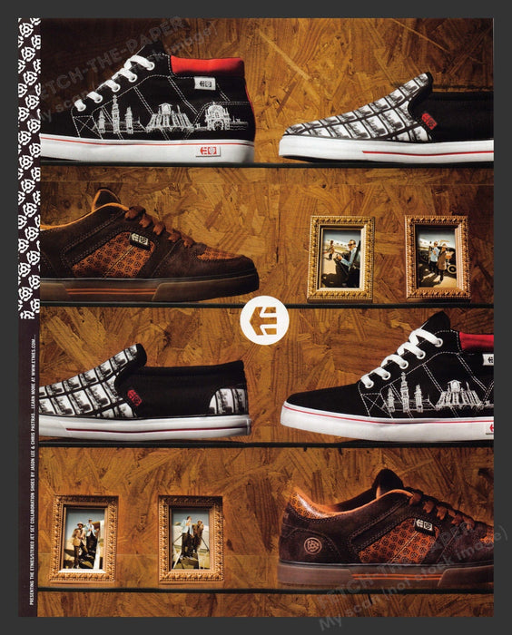 2007 Etnies Shoes Stereo Jet Set Collaboration Lee & Pastras Print Advertisement.
