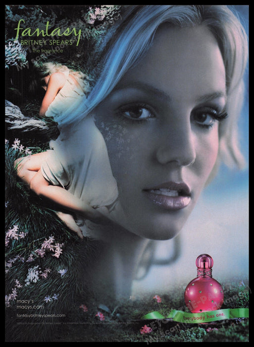 Fantasy By Britney Spears 2000s Print Advertisement Ad 2006 Perfume Fetch the Paper!