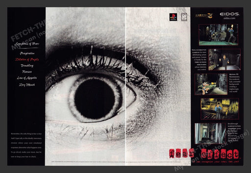 2000 Fear Effect Video Game Print Advertisement (2 Pages)