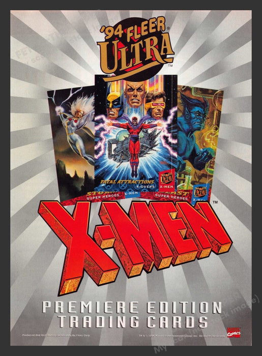 1994 Fleer Ultra X-Men Trading Cards Print Advertisement