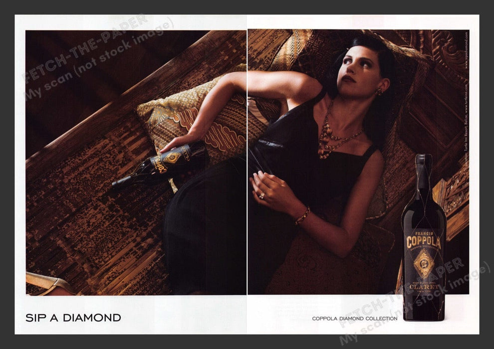 2007 Francis Coppola Diamond Collection Claret Print Advertisement (2 Pages)