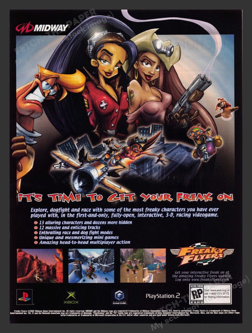 2003 Freaky Flyers Video Game Print Advertisement