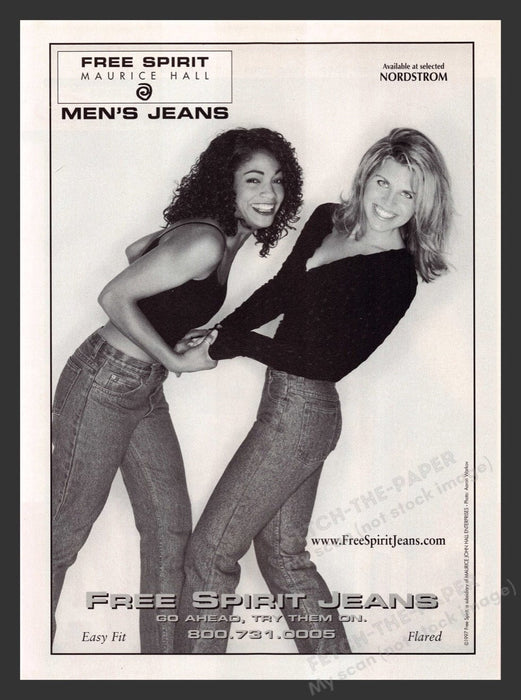 1998 Free Spirit Jeans Easy Fit & Flared Print Advertisement Ad