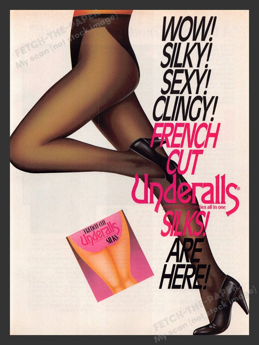 1988 French Cut Underalls Silks Hosiery Legs Print Advertisement Ad