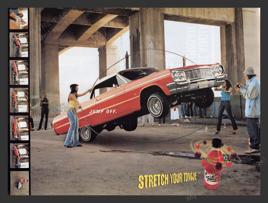 2002 Fruitopia Lowrider Car Jump Off Print Advertisement Ad