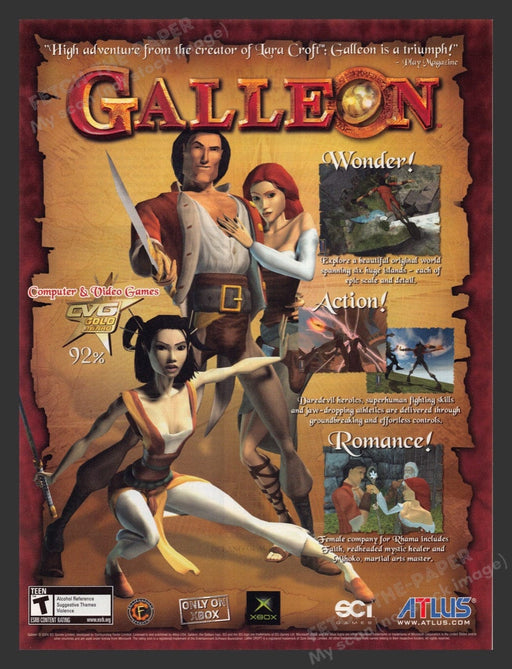 2004 Galleon Video Game Print Advertisement