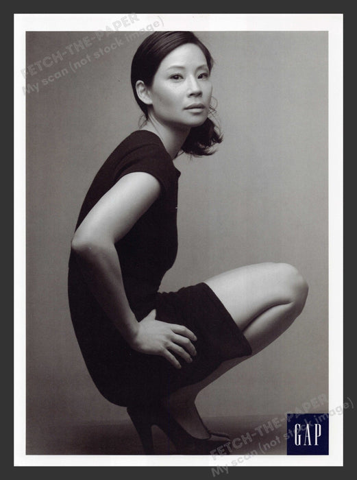 Gap 2000s Print Advertisement 2007 Lucy Liu Fashion Magazine Snapshot Actor Fetch the Paper!